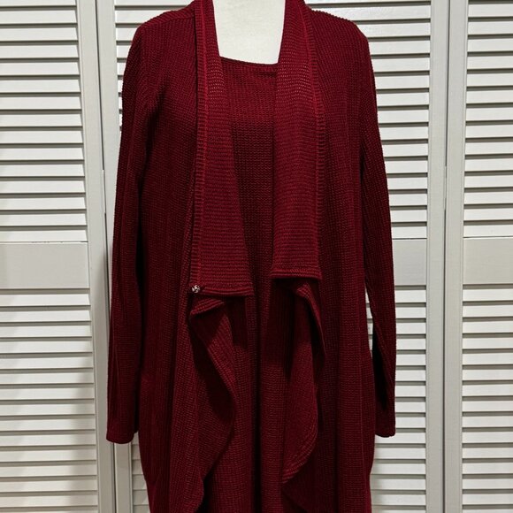 Chico’s Zenergy Red Cardigan & Camisole Set – XL / 16-18 (Chico's 3) - Picture 5 of 10